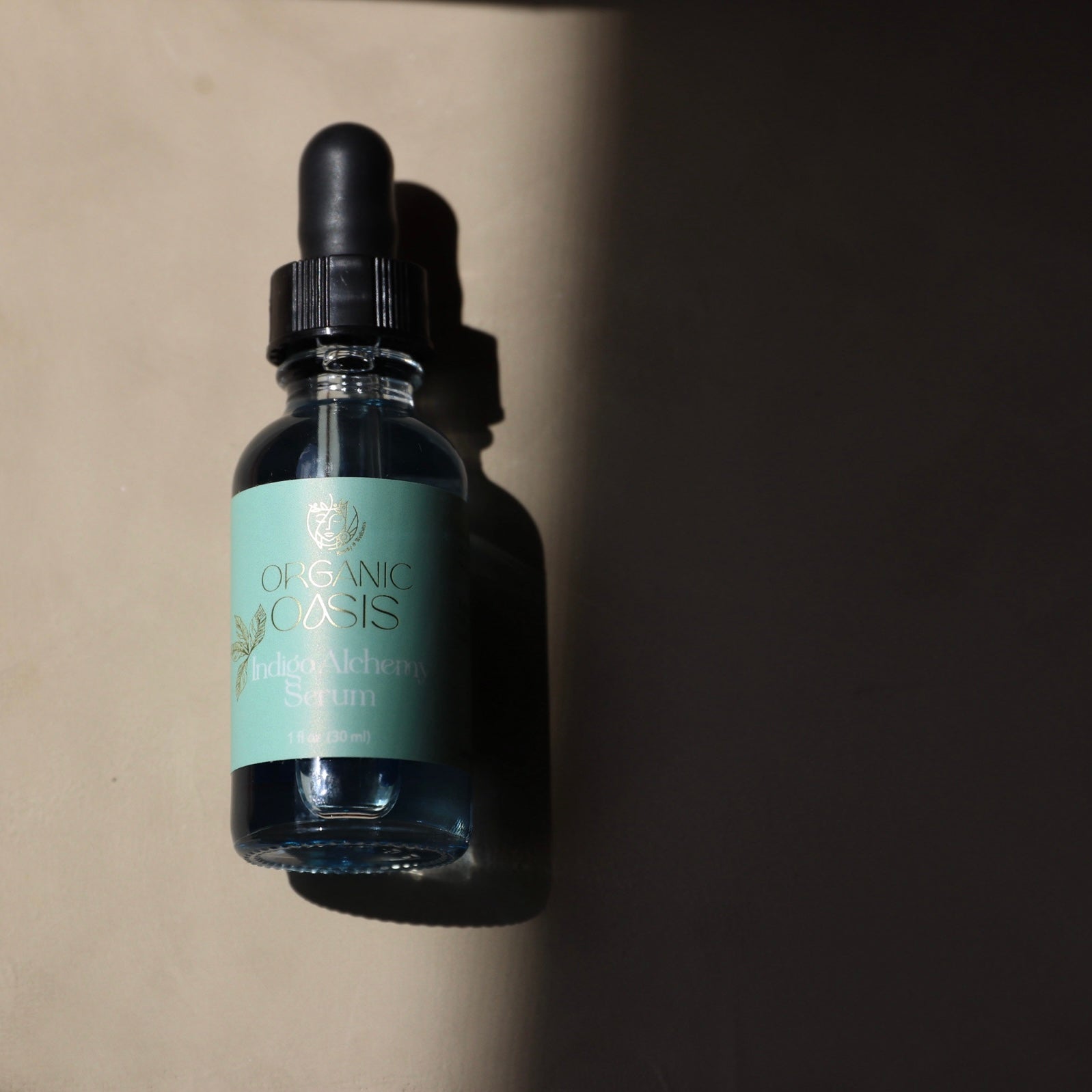 Blue tansy calming facial serum bottle