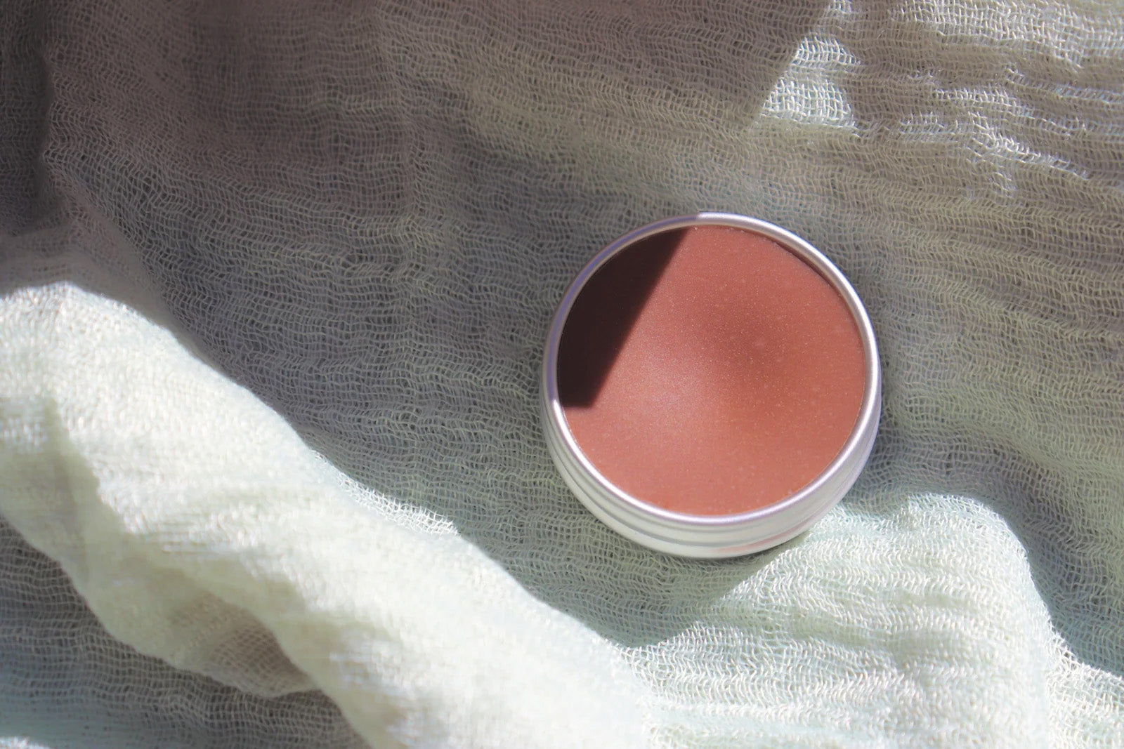 Natural cacao lip balm with smooth texture