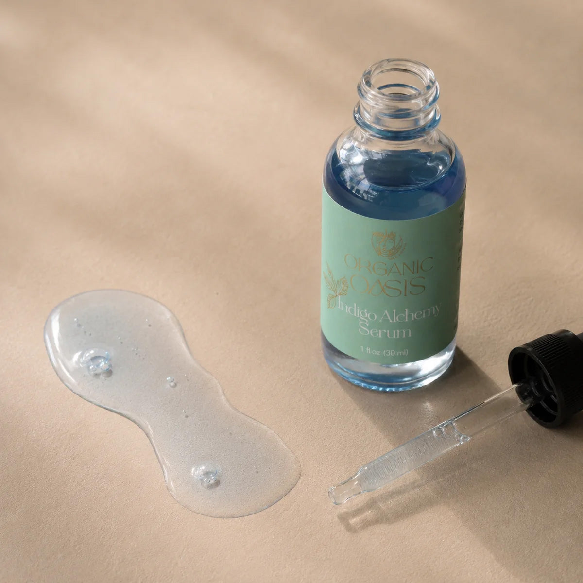 Natural blue tansy serum with butterfly pea flower