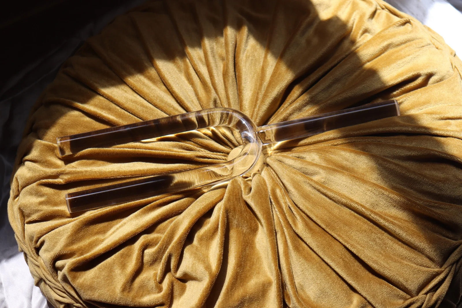 Handcrafted quartz tuning fork for mindfulness practice