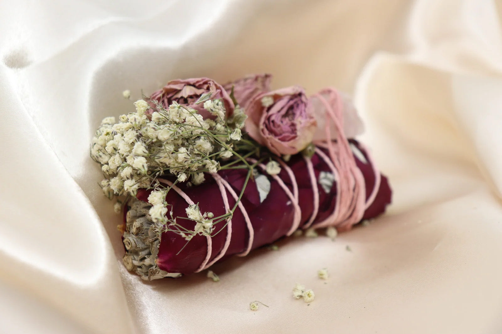 Floral sage bundle for meditation and intention-setting