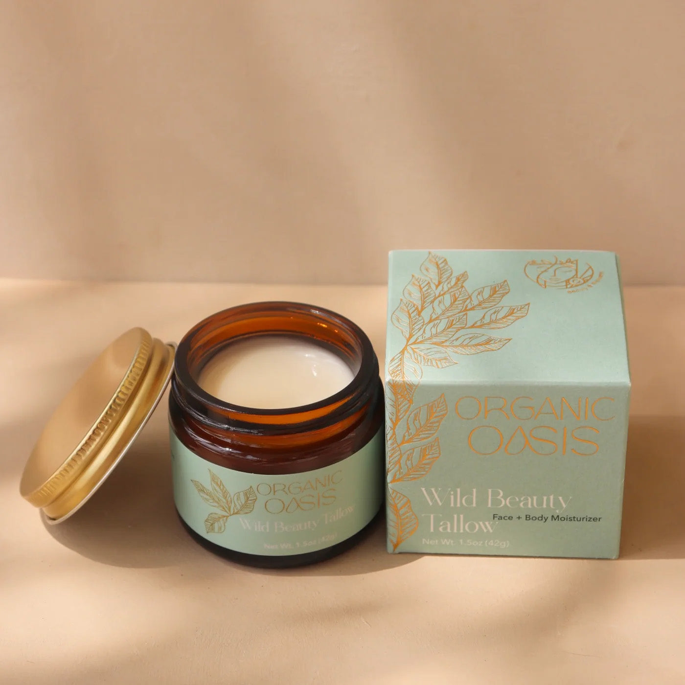 Grass-fed whipped tallow cream for deep skin hydration