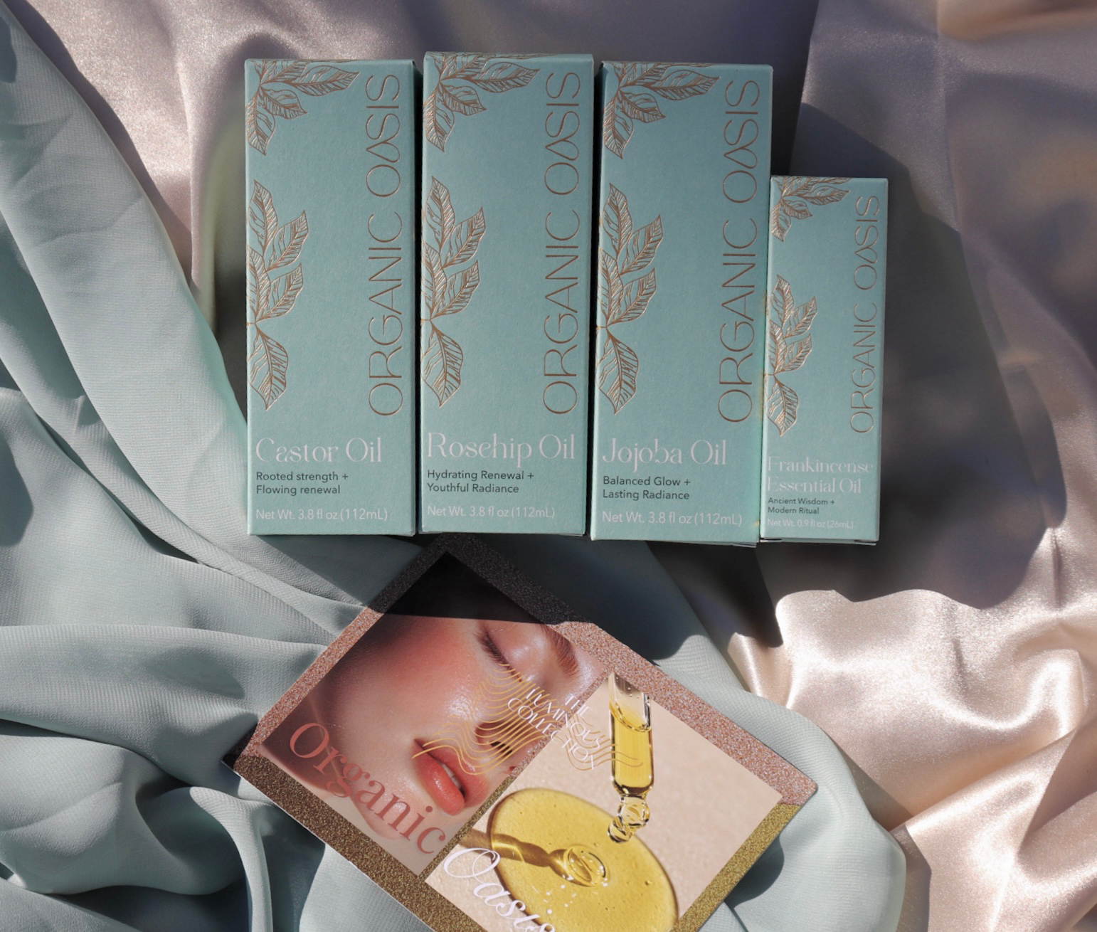 Castor jojoba rosehip and frankincense oil bundle
