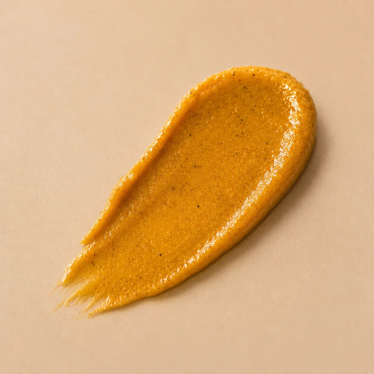 Turmeric face mask creamy texture swatch
