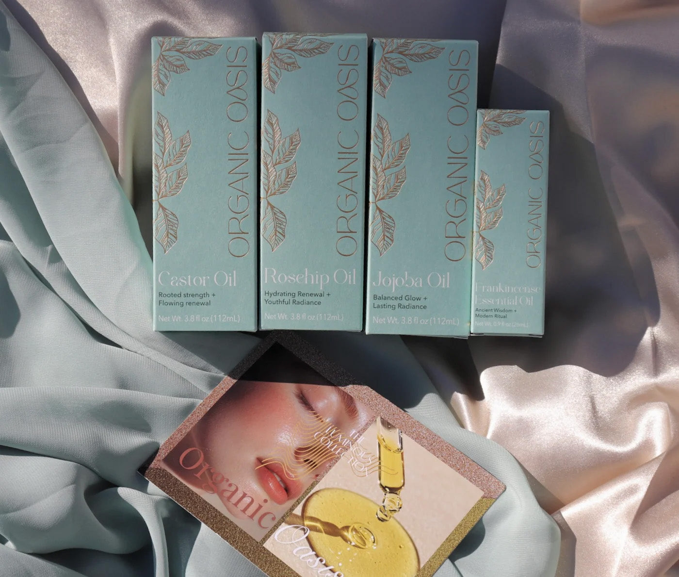 Castor jojoba rosehip and frankincense oil bundle
