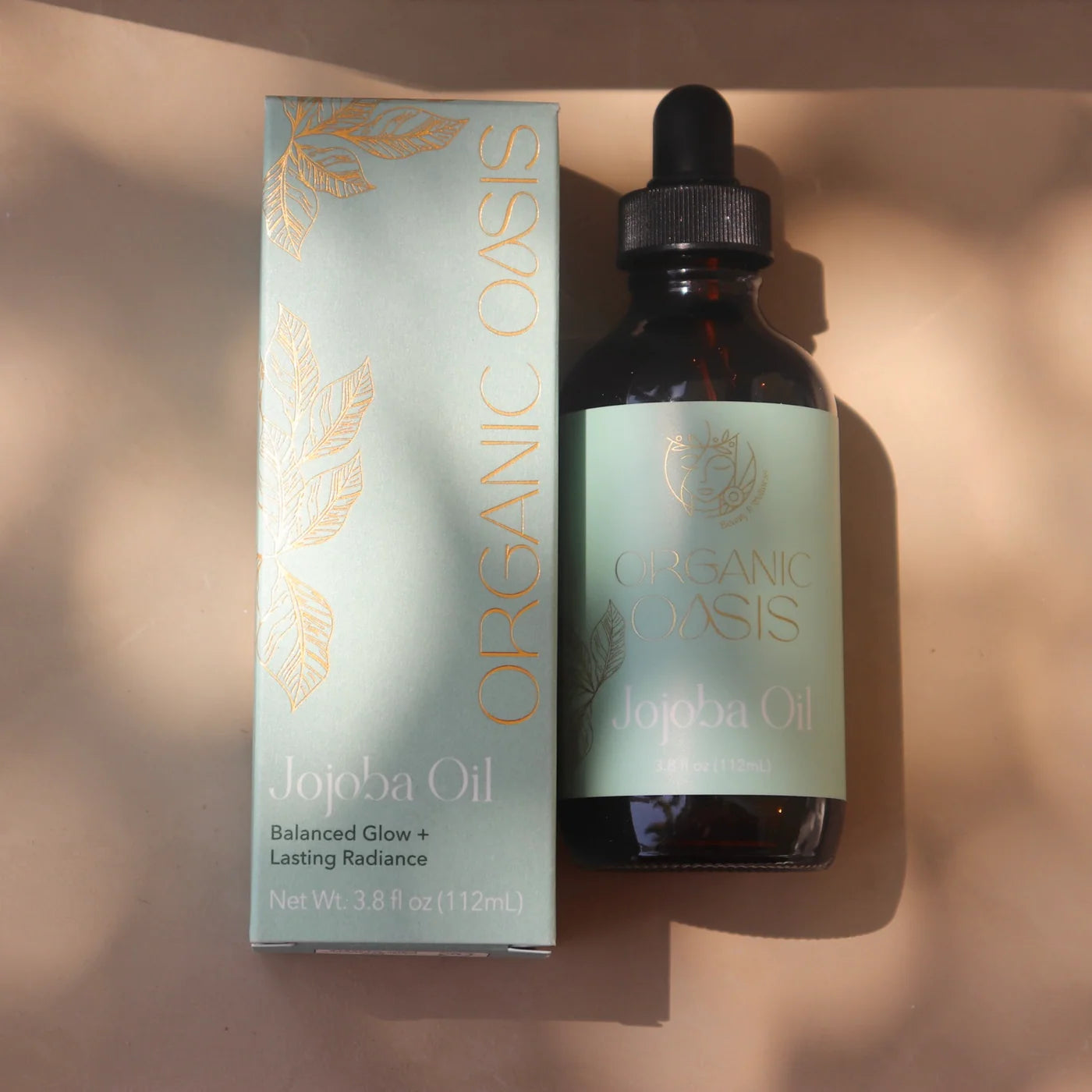 Organic Golden Jojoba Oil bottle for face and skin